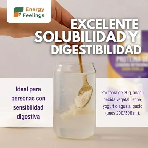 Energy Feelings ▫️ Proteína de Levedura Nutricional em Pó Sem Sabor 500 g, Proteína Vegana Sem Lactose e Sem Glúten para o Desenvolvimento Muscular, com Todos os Aminoácidos Essenciais, Proteína Vegana em Pó 5