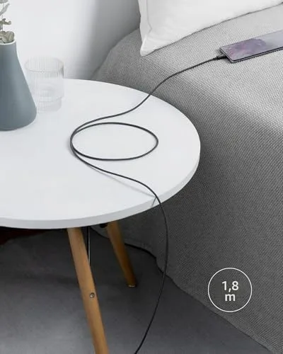Anker ▫️ Cabo USB-C 333 em nylon, carregamento rápido de 100 W, PD 3.0 [1,8 m], preto, 1 unidade 7