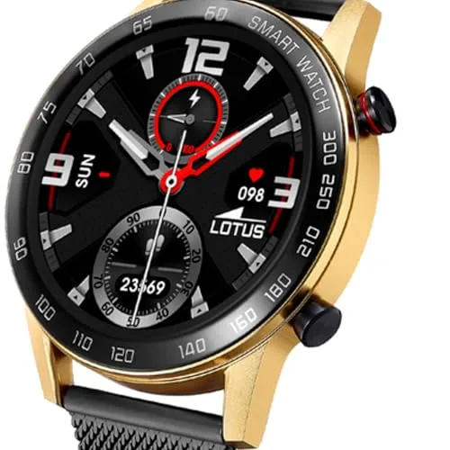 LOTUS ▫️ Relógio Inteligente para Homem - Smartwatch em Aço Inoxidável 316L Preto 3