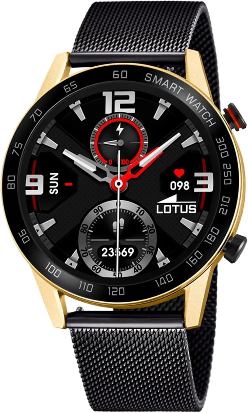 LOTUS ▫️ Relógio Inteligente para Homem - Smartwatch em Aço Inoxidável 316L Preto