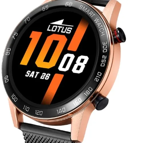 LOTUS ▫️ Relógio Inteligente para Homem - Smartwatch em Aço Inoxidável 316L Preto 3