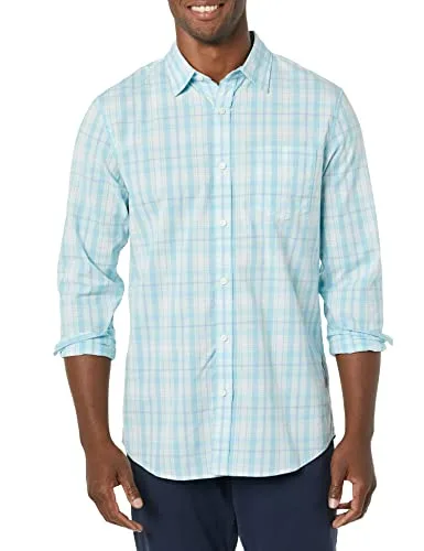 Amazon Essentials ▫️ Camisa de popelina elástica para homem, de corte justo e manga comprida 4