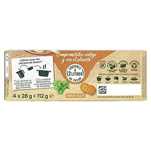Knorr ▫️ Cubos de caldo de galinha, 112 g, embalagem de 8 5