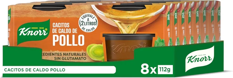 Knorr ▫️ Cubos de caldo de galinha, 112g, embalagem de 8