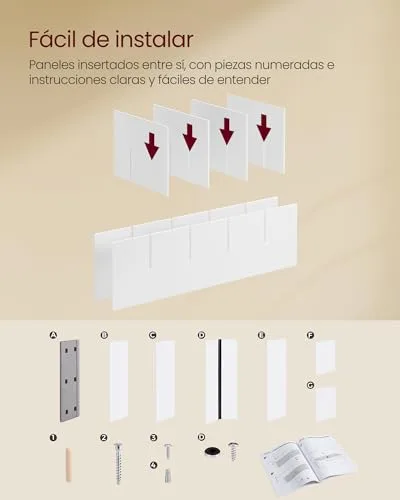 VASAGLE ▫️ Banco de Sapateiro, Assento Acolchoado, 15 Compartimentos 5