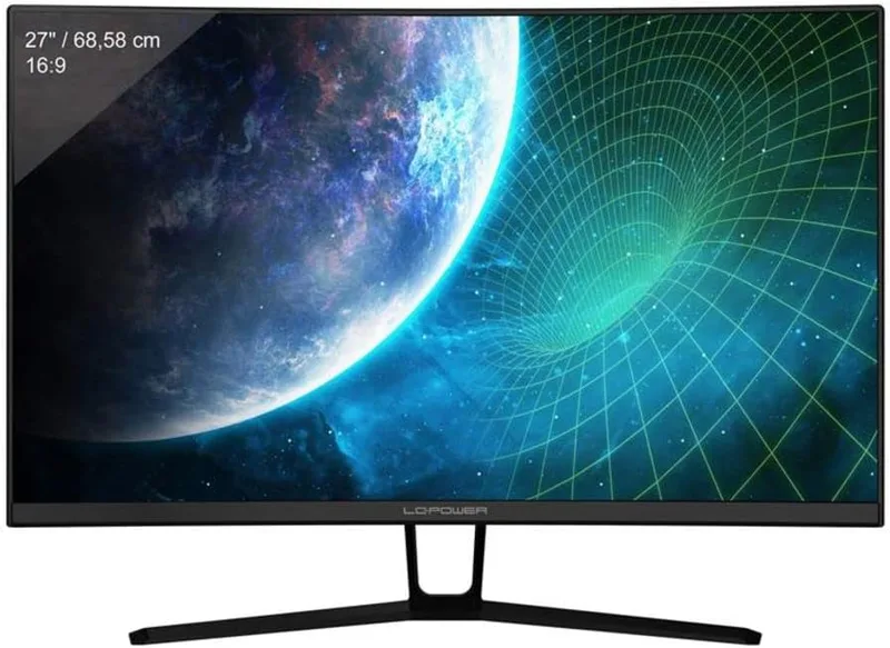 LC-Power ▫️ Monitor LC POWER TFT M27 QHD 144 Hz Curvo 27''/2560×1440/DP/3×HDMI/