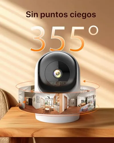 Tenda ▫️ CP3V3.0 Câmara de vigilância Wi-Fi para interiores de 3 MP, câmara de segurança tipo dome, visão noturna, deteção de movimento, áudio bidirecional, Wi-Fi 6, câmara de vigilância para bebés, com cartão SD de 64 GB 2