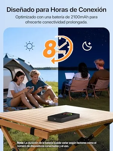 Tenda ▫️ Router Wi-Fi portátil MF6 4G LTE com cartão SIM, Wi-Fi 6 AX300, Plug & Play 6