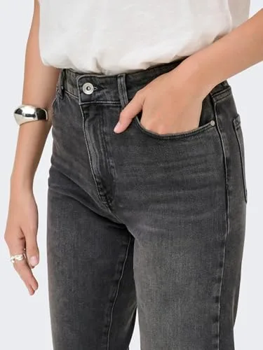ONLY ▫️ Onlemily Stretch HW St ANK Cro718 Noos - Calças de ganga para mulher 3