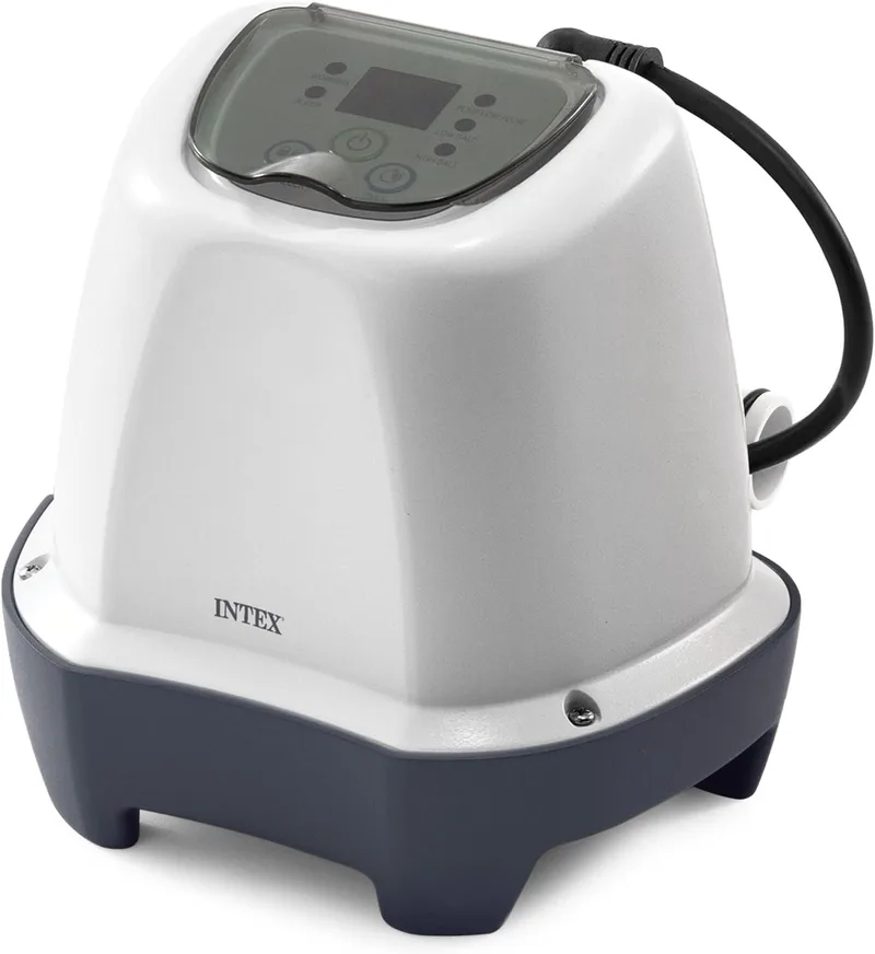 Intex ▫️ 55250 - Clorador salino, sistema de cloração salina para manutenção de piscinas desmontáveis, produção de cloro natural, sistema saudável e económico