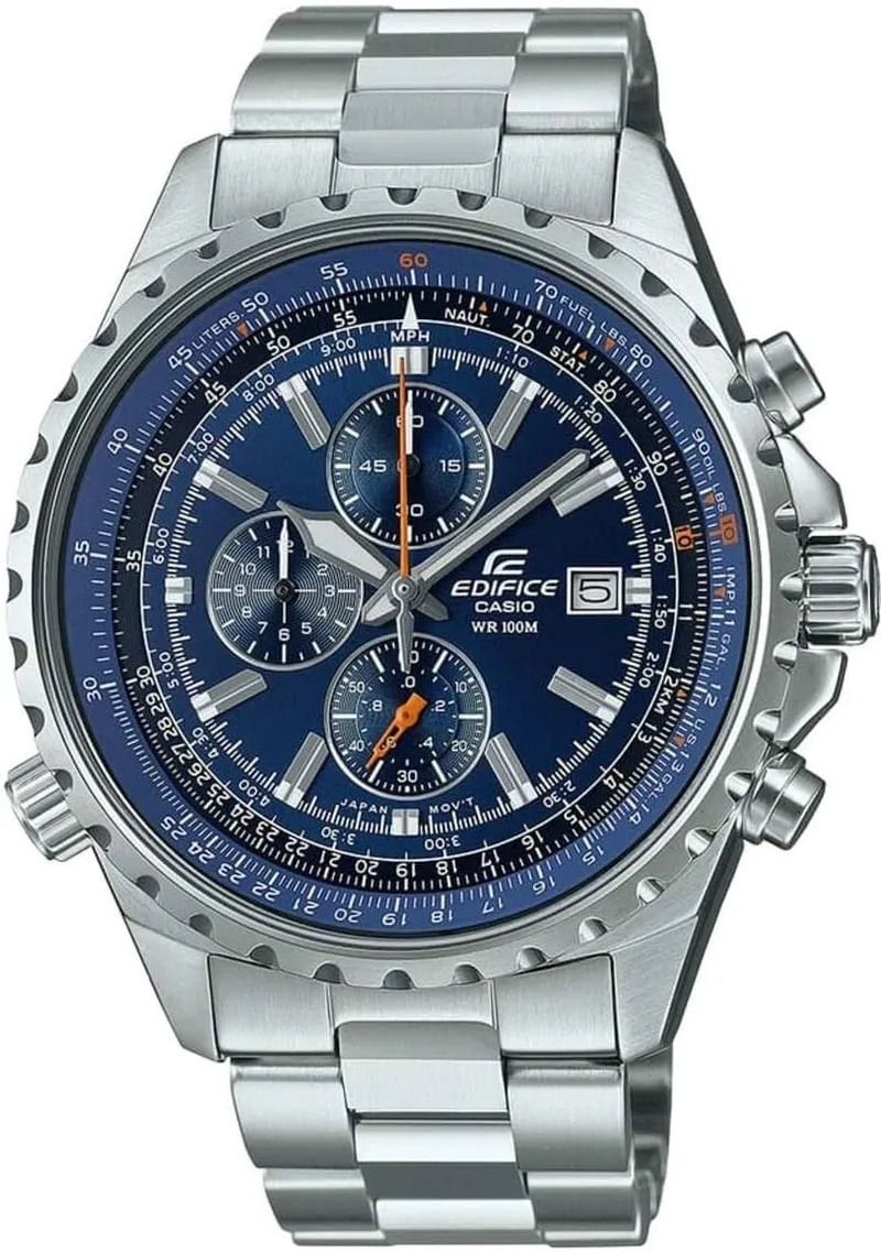 Casio ▫️ Relógio - - EDIFICE - Quartzo - Aço inoxidável - Cinzento