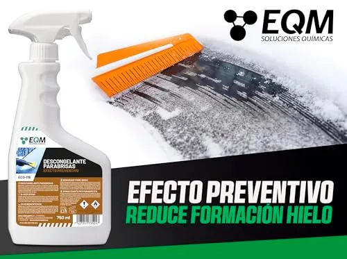 EQM SOLUCIONES QUIMICAS ▫️ EQM - ECO-115 - Descongelante para pára-brisas - 2 x 750 ml - Elimina imediatamente o gelo e a geada - Efeito preventivo, reduz a formação de gelo 3