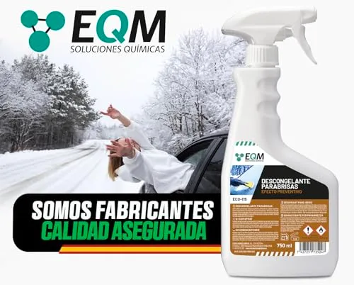 EQM SOLUCIONES QUIMICAS ▫️ EQM - ECO-115 - Descongelante para pára-brisas - 2 x 750 ml - Elimina imediatamente o gelo e a geada - Efeito preventivo, reduz a formação de gelo 6