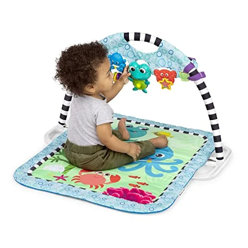 Baby Einstein ▫️ Ginásio de Atividades 3 em 1 e Barra de Brinquedos Desmontável «Neptune's Discovery Reef» 4