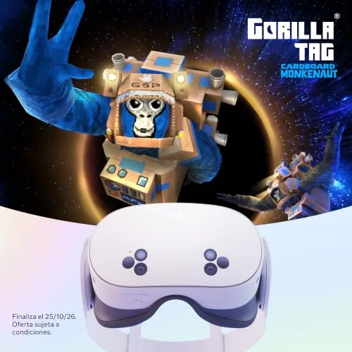 Meta Quest ▫️ 3S 128 GB | Realidade Virtual sem fios — Pacote Gorilla Tag Cardboard Monkenaut — Exclusivo da Amazon 2