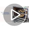 Nutrichef ▫️ Tabuleiros para forno Conjunto de 3, Pegas de silicone, Empilháveis, Aço ao carbono resistente, Antiaderente 7