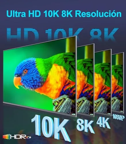 Sniokco ▫️ Cabo HDMI 2.1 10K 8K 4K, 48 Gbps, 1 metro, certificado para alta velocidade 6