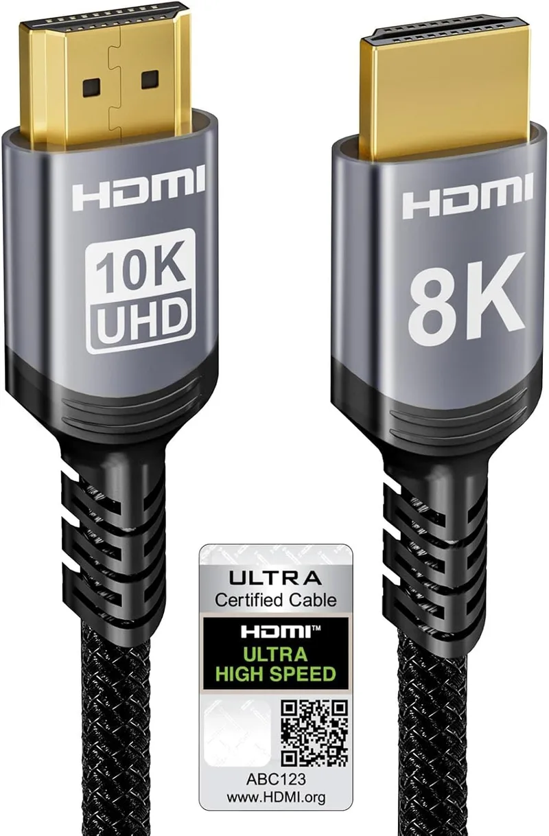 Sniokco ▫️ Cabo HDMI 2.1 10K 8K 4K, 48 Gbps, 1 metro, certificado para alta velocidade