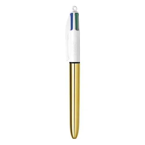 BIC ▫️ Conjunto de 3 canetas esferográficas Pick Gold e Silver 4 Colors 4