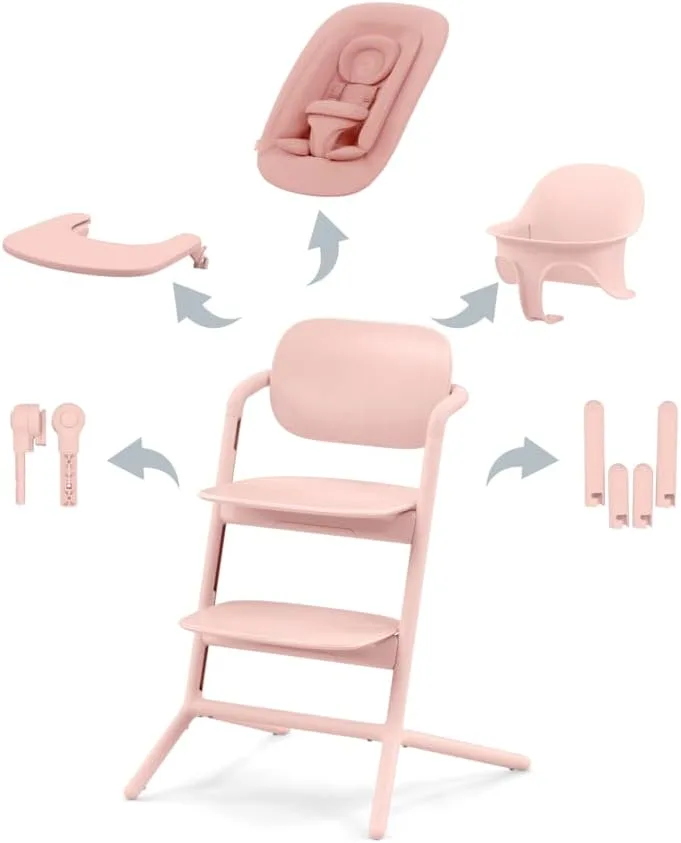 Cybex ▫️ Conjunto LEMO 4 em 1 Pearl Pink | rosa claro