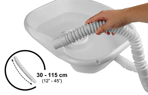 PEPE Mobility ▫️ Lavacabeças Portátil para Casa e Cama, Rígido, para Pacientes Acamados 6
