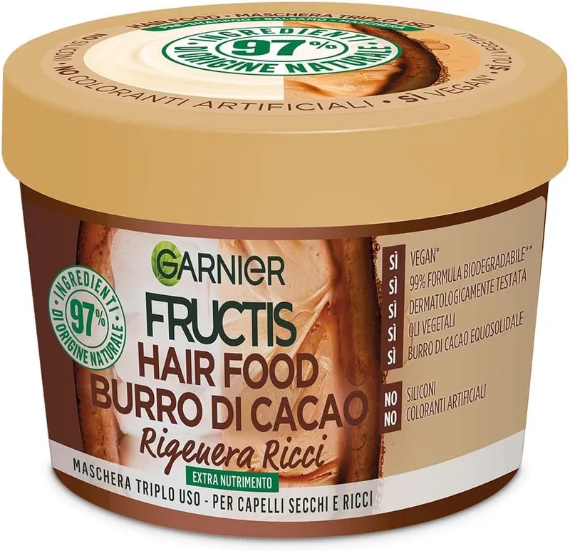 Garnier ▫️ Fructis Hair Food Máscara de Manteiga de Cacau 390 ml