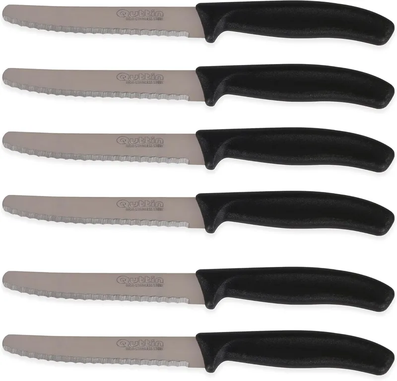 Quttin ▫️ 189696 Conjunto de 6 facas de mesa Sierra 11 cm Basic