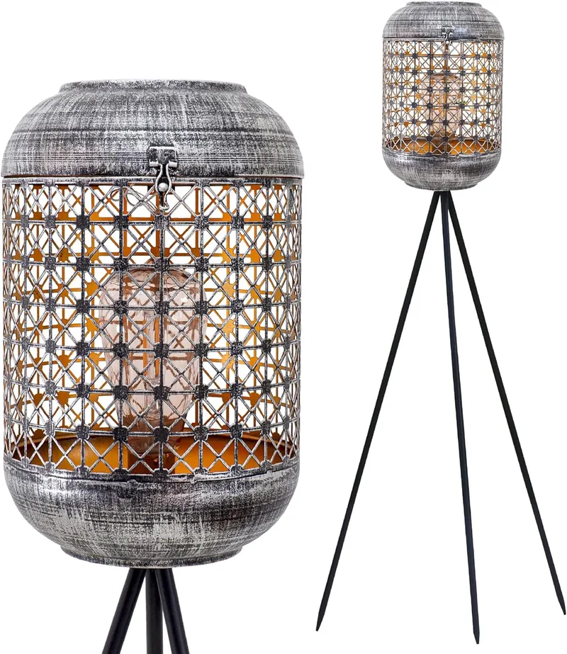 Gadgy ▫️ Lâmpada Solar para Jardim Exterior – Lâmpada LED Decorativa de Chão para Iluminação Sustentável, Lanterna Solar Resistente à Água para Pátio e Varanda, Decoração de Jardim Exterior