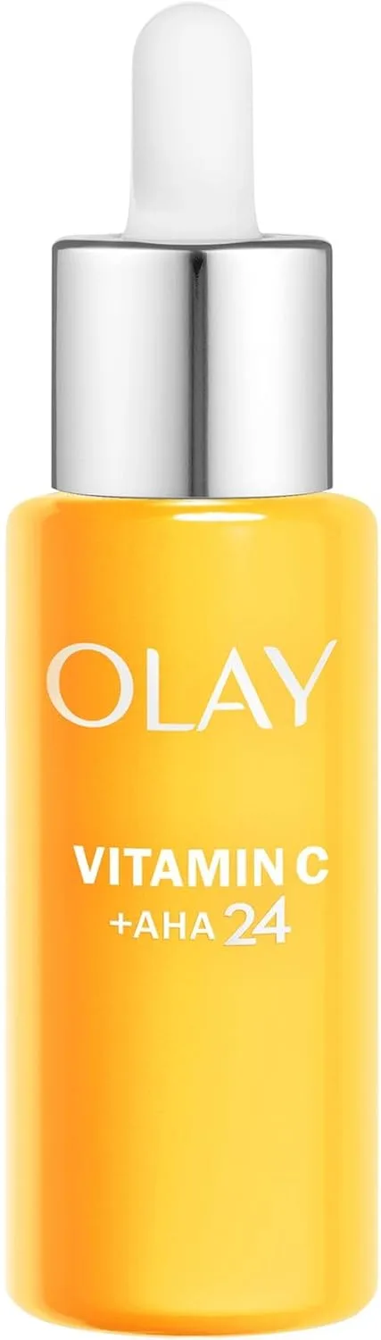 Olay ▫️ Vitamina C + AHA Sérum Facial Iluminador Antimanchas, 40 ml | Com niacinamida, tom luminoso e uniforme em 14 dias, fragrância cítrica