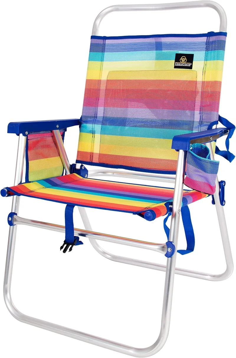 CREVICOSTA QUALITY MARK MARCAS DE CALIDAD ▫️ CREVICOSTA QUALITY MARK QUALITY BRANDS - AZAHAR 28082 - Cadeira de praia dobrável com braços. Fixa, sem Posições (Pride)