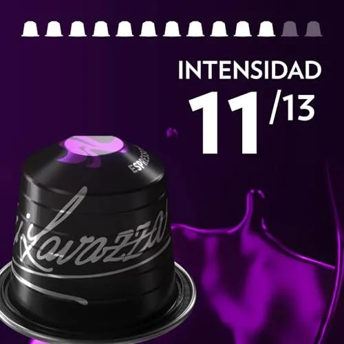 Lavazza ▫️ Espresso Maestro Intenso, Cápsulas de café compatíveis com máquinas Nespresso Original, com notas de bolachas, Arábica e Robusta, intensidade 11/13, torra média, 10 embalagens de 10 cápsulas 4