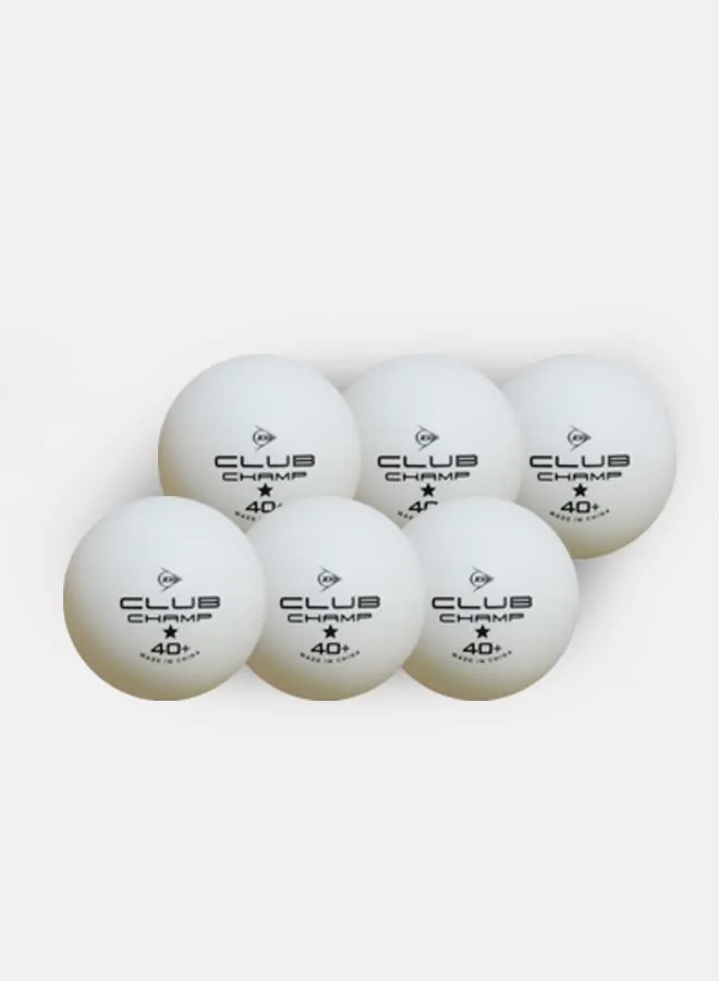 Dunlop Sports ▫️ Dunlop Club Champ 40+ - Bolas de ténis de mesa (6 unidades) 2