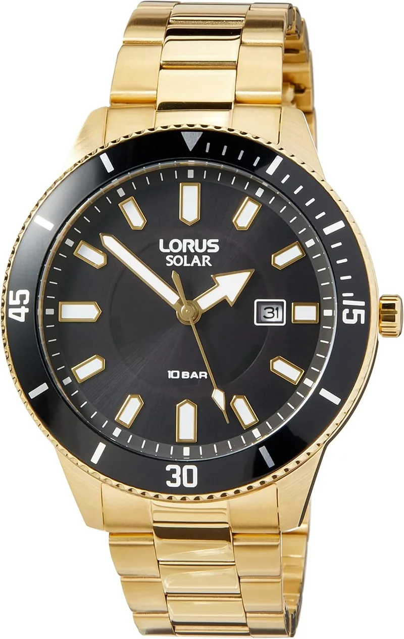 Lorus ▫️ Relógio de Pulso Analógico Modelo RX308AX9 Solar Homem 43mm 10ATM. Marca