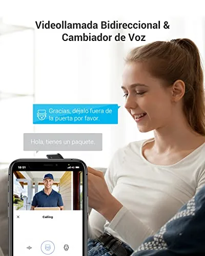 EZVIZ ▫️ Mirilla digital para porta com ecrã tátil a cores de 4,3'', câmara de vídeo, campainha sem fios e monitor com bateria recarregável de 4600 mAh, deteção de movimento PIR, áudio bidirecional, modelo CP4 4