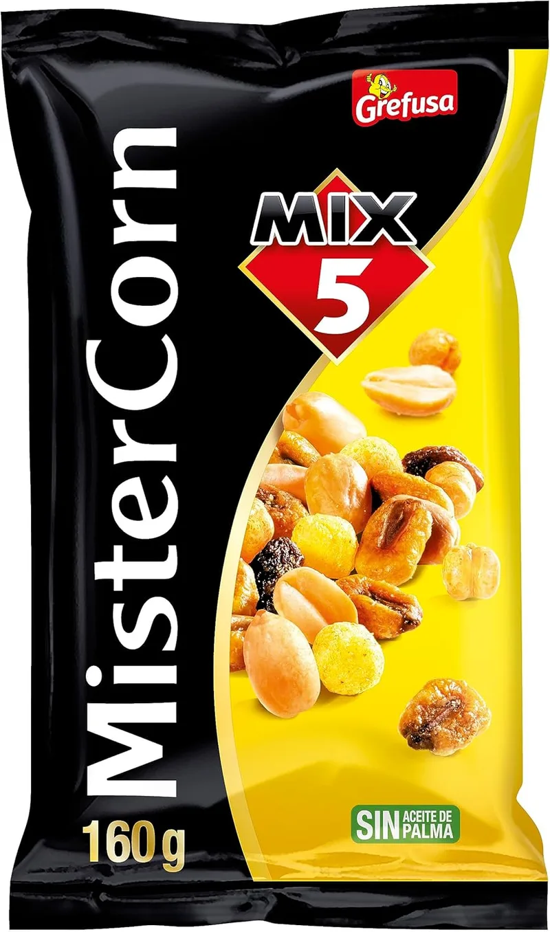 Grefusa ▫️ Saco de mistura para cocktail de nozes MisterCorn 160 g