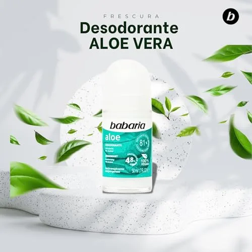 Babaria ▫️ Desodorizante Antitranspirante com Aloe Vera em Roll-On, 50 ml 6