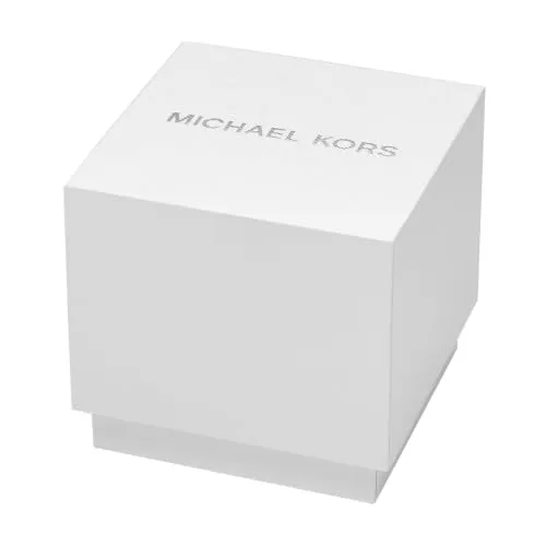 Michael Kors ▫️ Relógio Lennox para mulher, movimento de quartzo com três ponteiros em tom dourado e bracelete em aço inoxidável 5