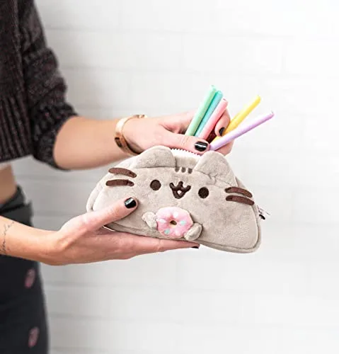 Grupo Erik ▫️ Estojo Escolar Pusheen Foodie Collection - Estojo de peluche Pusheen, Estojo retangular para o regresso às aulas - Estojo para meninas - Produto com licença oficial, Pusheen de peluche, cinzento 6