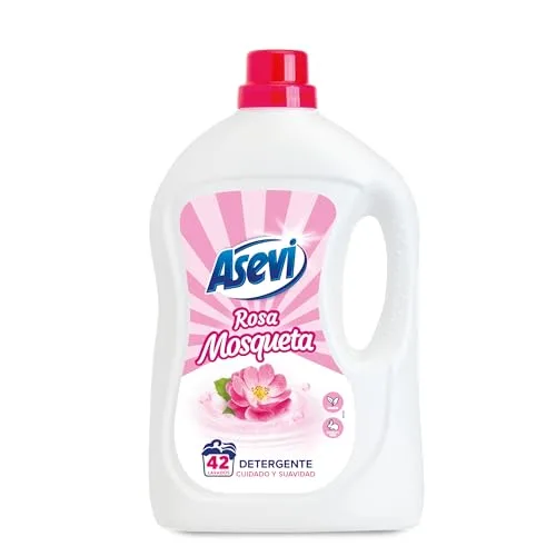 Asevi ▫️ Detergente Líquido para Máquina de Lavar Rosa Mosqueta, Embalagem de 5 Unidades 2