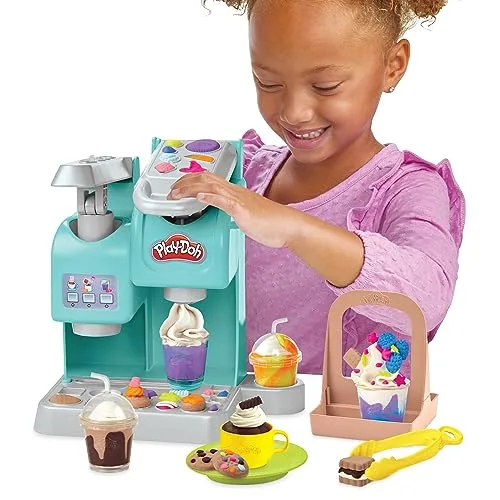 Play-Doh ▫️ Kitchen Creations - Super Cafetaria - Cafeteira de brincar com 20 acessórios e 8 recipientes 4