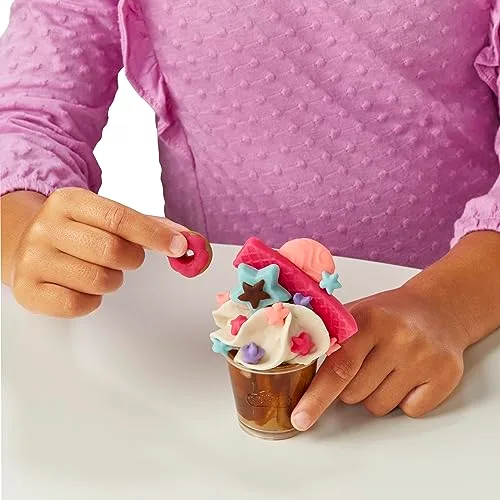 Play-Doh ▫️ Kitchen Creations - Super Cafetaria - Cafeteira de brincar com 20 acessórios e 8 recipientes 5