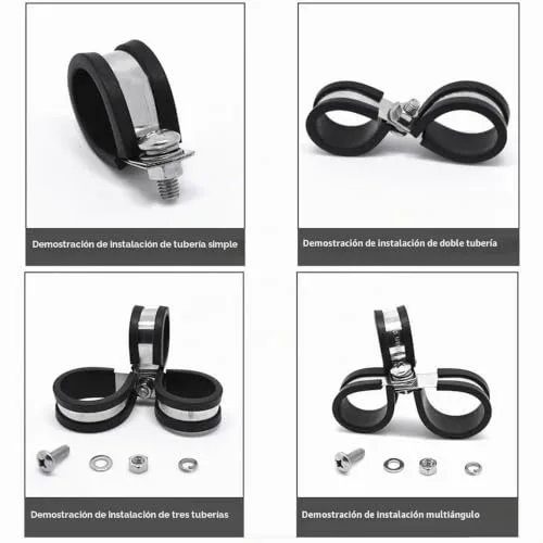 MZMing ▫️ 24 unidades de braçadeiras para tubos de 10 mm com inserção de borracha P Clips 4