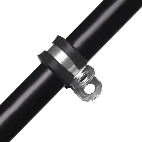 MZMing ▫️ 24 unidades de braçadeiras para tubos de 10 mm com inserção de borracha P Clips 6