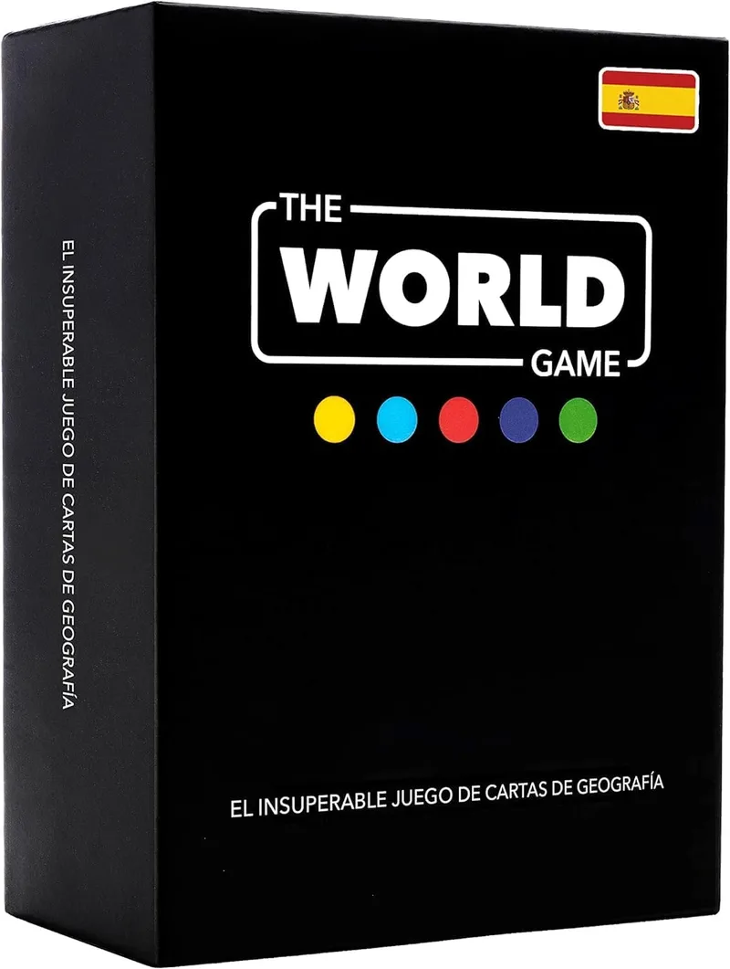 The World Game ▫️ O Jogo do Mundo - Jogo de Cartas de Geografia - Jogo de Tabuleiro Educativo para Crianças, Famílias e Adultos, Raparigas e Adolescentes - Em Inglês
