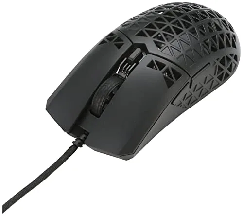 ASUS TUF Gaming M4 Air - Rato para jogos, ultraleve, 1,6 oz (47 g), 16 000 dpi, 6 botões programáveis, resistente à água (IPX6), antibacteriano, com cabo 6