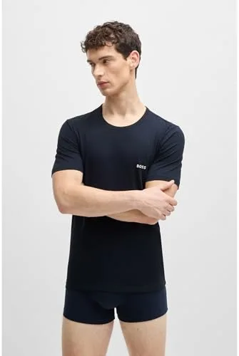 HUGO BOSS ▫️ Camiseta BOSS RN 3P Classic, Open Miscellaneous 961, M para homem 2