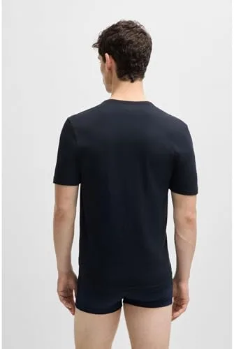 HUGO BOSS ▫️ Camiseta BOSS RN 3P Classic, Open Miscellaneous 961, M para homem 3