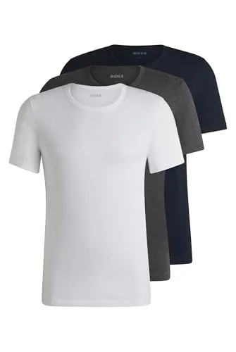 HUGO BOSS ▫️ Camiseta BOSS RN 3P Classic, Open Miscellaneous 961, M para homem 7