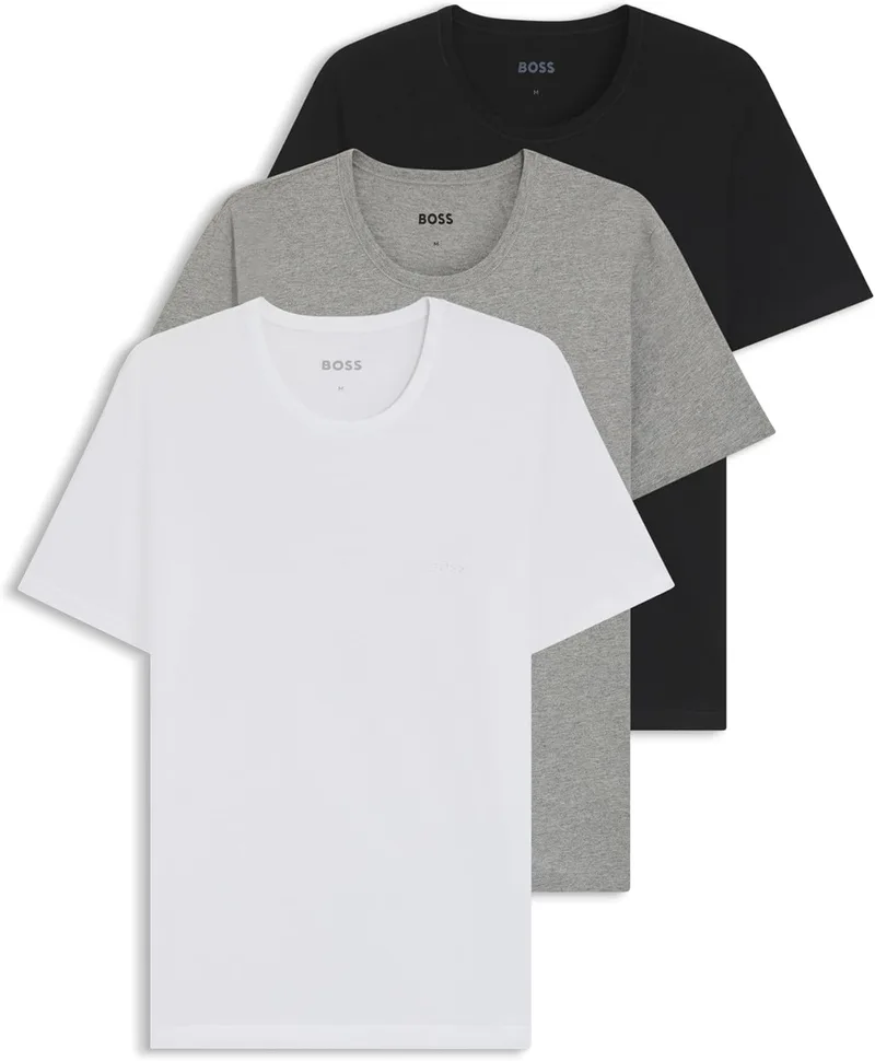 HUGO BOSS ▫️ T-Shirt RN 3P Classic T-shirt para homem