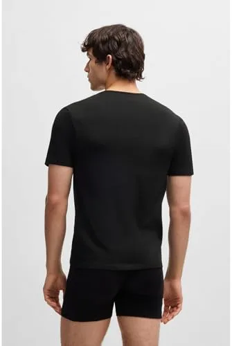 BOSS ▫️ T-shirt RN 3p Classic 10243514 01 Camiseta de homem (Conjunto de 3) 3